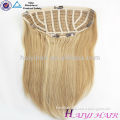 New arrival high quality european one piece clip in hair
